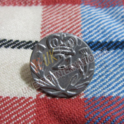 21st Regiment of Foot Crown & Leaf Pewter Buttons