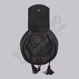 Traditional Black Leather Day Sporran