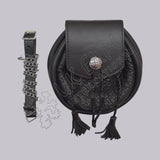 Traditional Black Leather Day Sporran