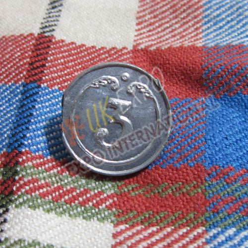 3rd Regiment of Foot Pewter Buttons