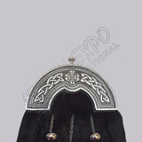 Dark Blue Fur Celtic Knot Full Dress Sporran