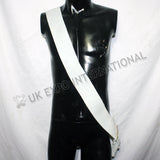 Bayonet Sling 70s White Cross Belt