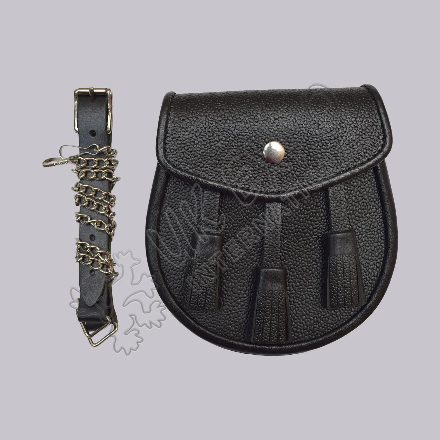 Premium Black Leather Daywear Sporran