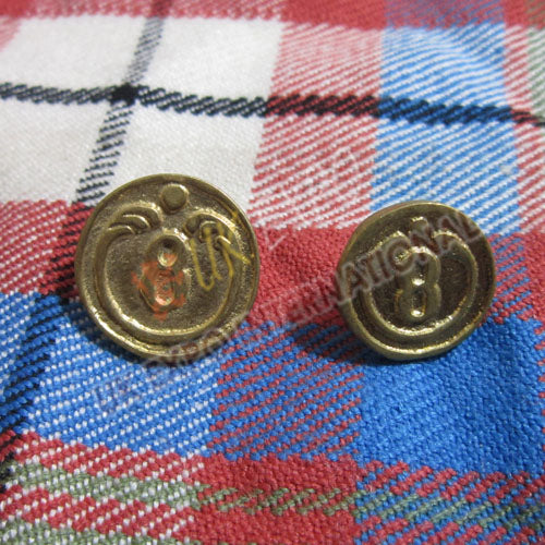 8th Regiment of Foot Brass Buttons
