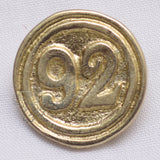 92nd Regiment of Foot Brass Buttons