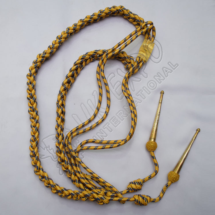 Golden Blue Color Aiguillette
