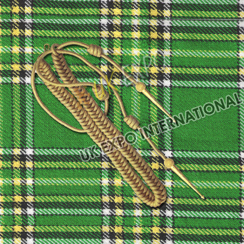 Premium Ceremonial Military Dark Golden Color Aiguillette