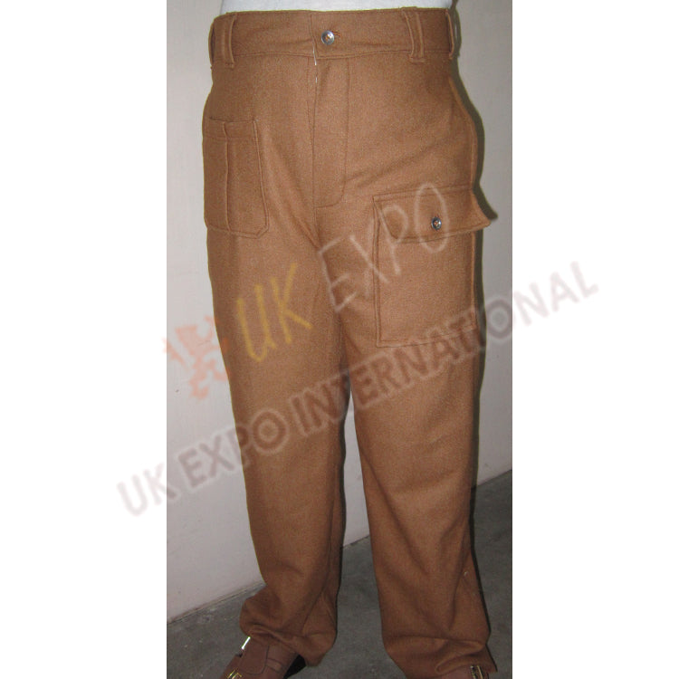 Airborne 1937 pattern WWII trousers Khaki color