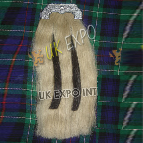 American Eagle White Horse Hair Sporran