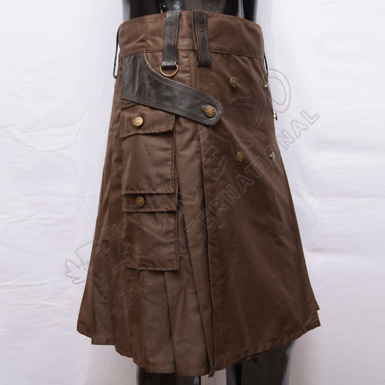 Battle Man Brown Utility Kilt