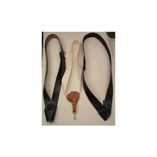 Brown Stitched Leather Drum Sling