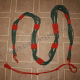 Red Dark Green Cavalry Hussar Barrel Sash