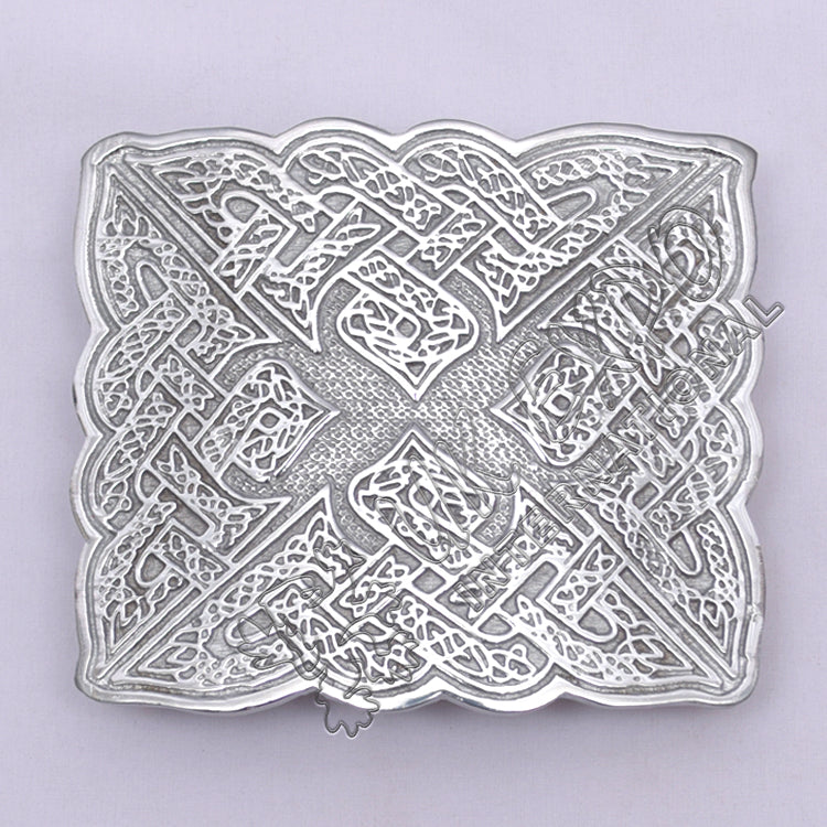 Bird Celtic Chrome Kilt Belt Buckle