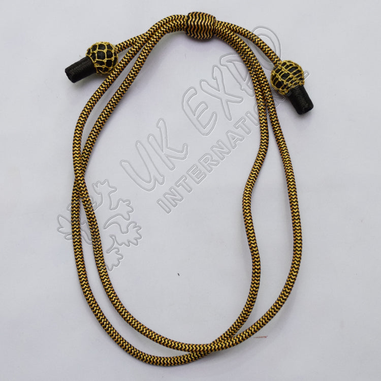 Ceremonial Black & Golden Hat Cord