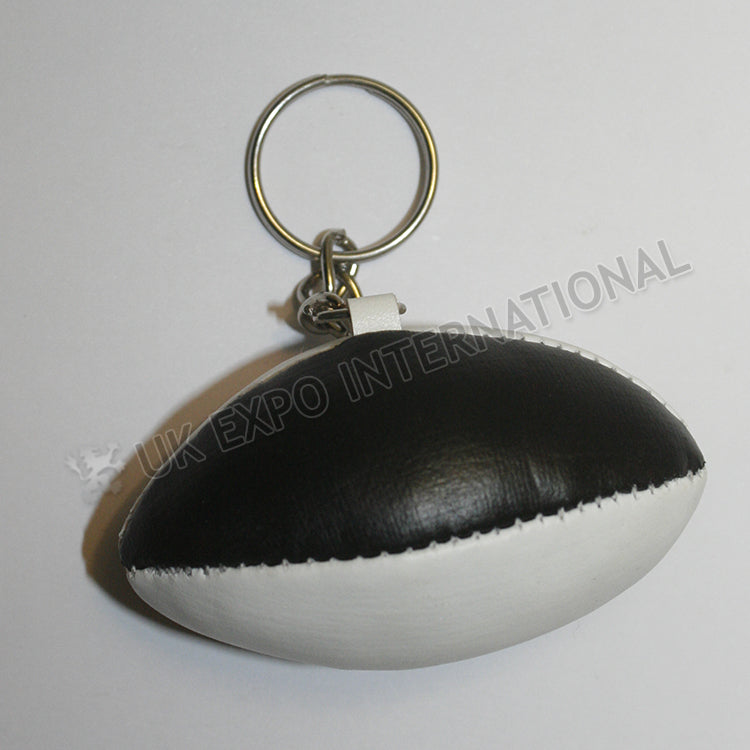 Black White Color Rugby Key Chain