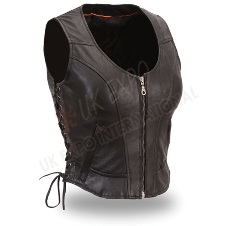 Black Color Ladies Vest