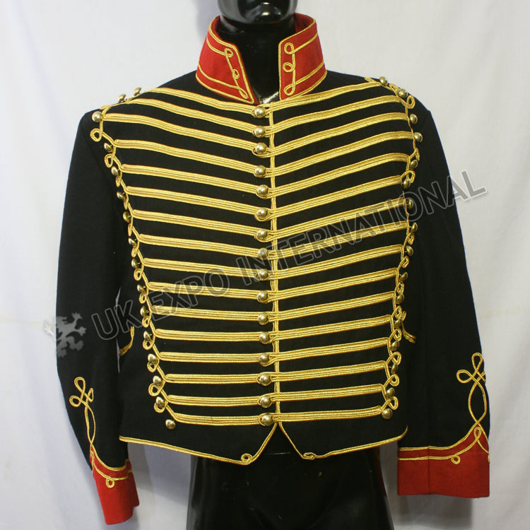 Black Military Hussar Jacket