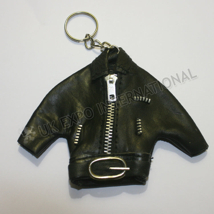 Black Leather Jacket Key Chain