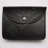 Black Embossed Waist Belt Pouch