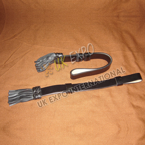 Premium Black Leather Sword Knot