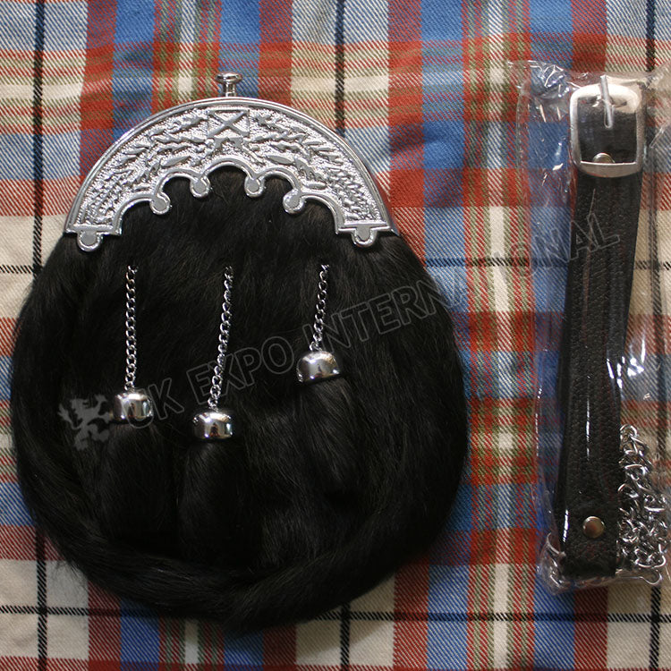 Onyx Seal Black Luxury Scottish Sporran