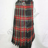 Black Stewart Tartan 5 Yard Kilt