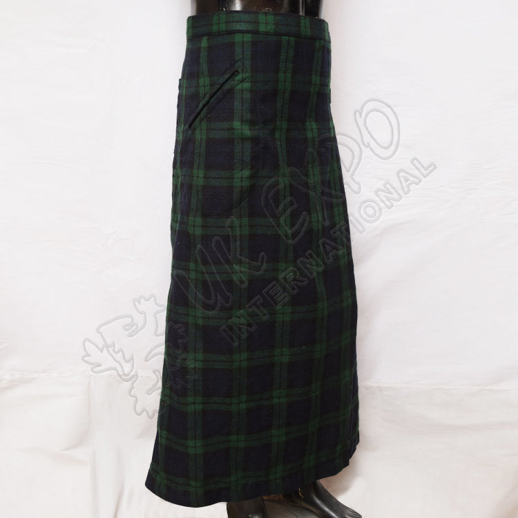 Black Watch Tartan Fashion Long Kilt