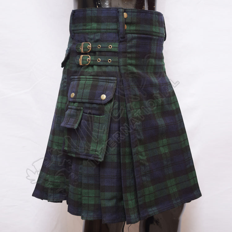 Black Watch Tartan Utility Kilt