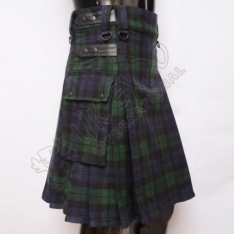 Black Watch Tartan Utility Kilt