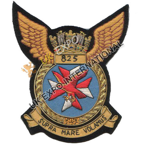825 Naval Air Squadron Royal Navy Embroidered Badge