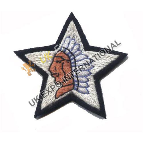 US Army 2nd Infantry Division Indianhead White Star Embroidered Patch Military Insignia Badge