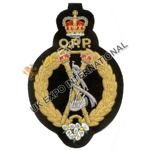 O.P.P. Hand Embroidered Bullion Wire Blazer Badge