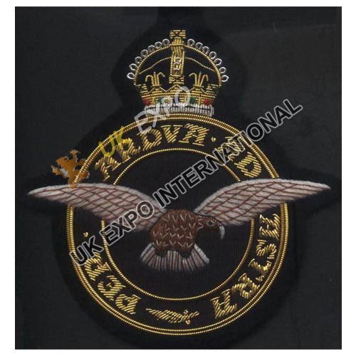 Royal Air Force Hand Embroidered Bullion Wire Blazer Badge