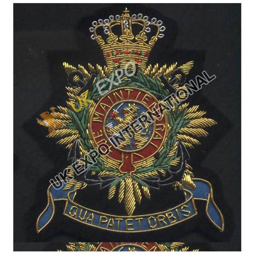 Qua Patet Orbis Hand Embroidered Blazer Badge