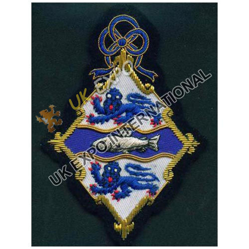 Top Flower USS Renshaw Hand Embroidered Patch