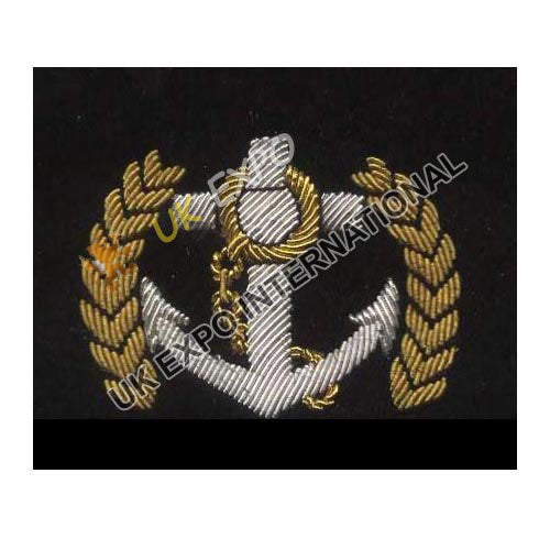 Naval Officer Bullion Wire Hat Badge