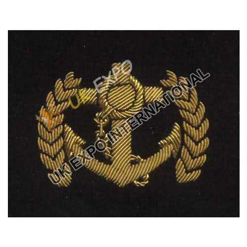 Vintage Naval Bullion Wire Cap Badge