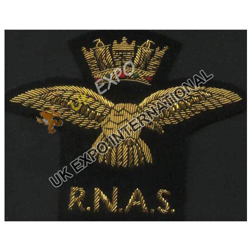 Royal Naval Air Service (RNAS) Gold Bullion Embroidered Blazer Badge