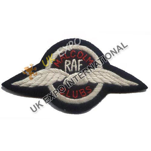 Royal Air Force RAF Malcolm Clubs Embroidered Cloth Badge
