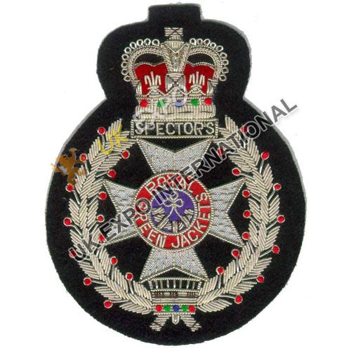 Royal Green Jackets Silver Bullion Wire Blazer Badge