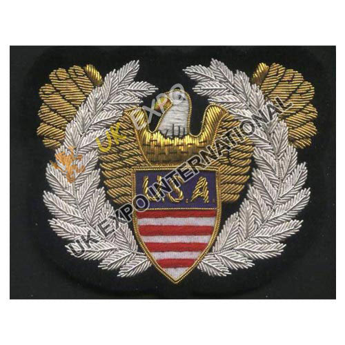 U.S Navy Inspired Bullion Wire Embroidered Crest Patch