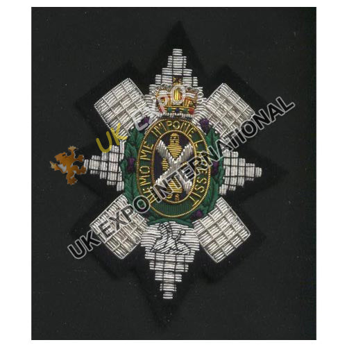 Black Watch Royal Highland Regiment Bullion Blazer Badge