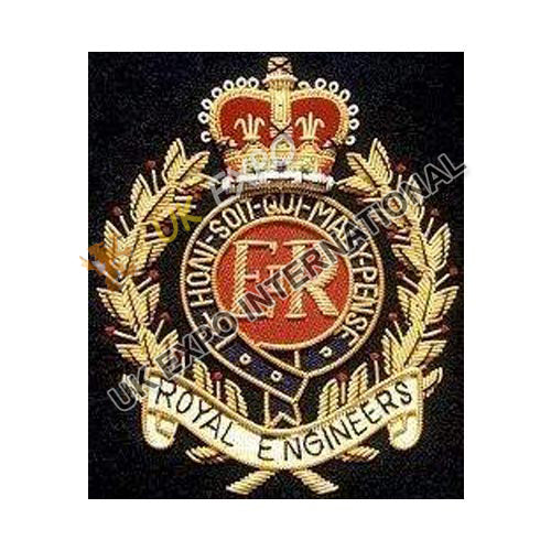 Royal Engineers Gold Bullion Wire Blazer Badge