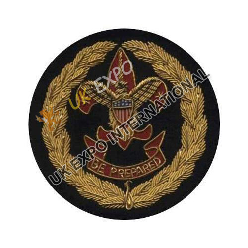 Boy Scout Commissioner Golden Bullion Embroidered Patch
