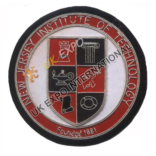 New Jersey Institute of Technology Seal Embroidered Patch