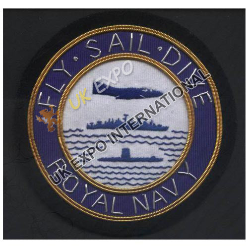Royal Navy Fly Sail Dive Embroidered Patch Badge