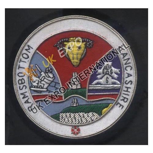 Ramsbottom Lancashire Crest Embroidered Patch