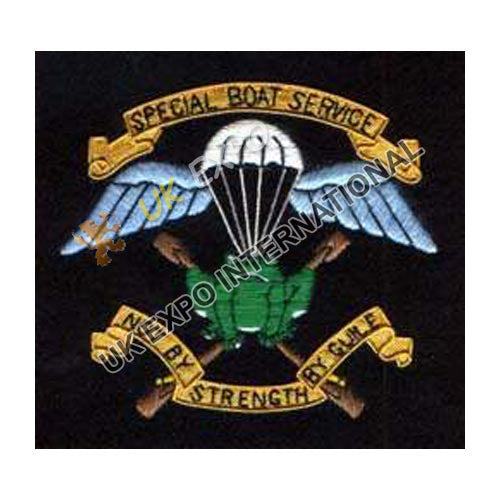British Special Boat Service (SBS) Hand Embroidered Blazer Badge