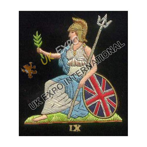 Britannia 9th Regiment Hand Embroidered Blazer Badge
