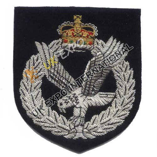 Hand Embroidered Bullion Wire Blazer Badge
